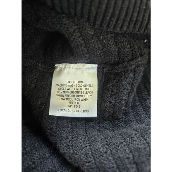 INC International Concepts Mens Size XL Black Waffle Pull Over Sweater - Picture 3 of 5